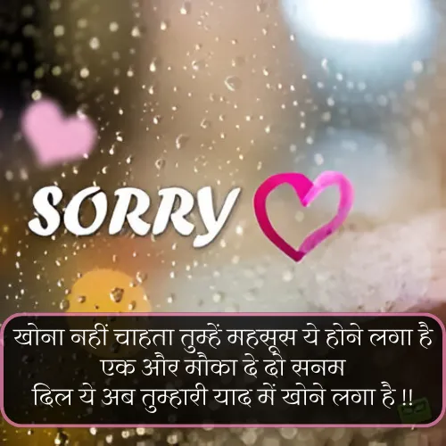 Sorry Shayari
