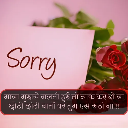 Sorry Shayari in Hindi