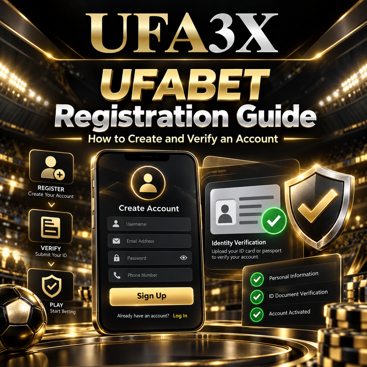 Step-by-step guide to creating an online account and completing verification